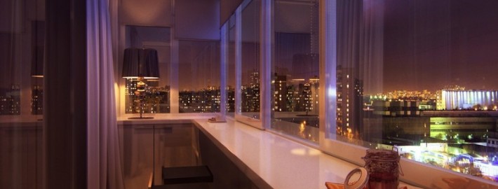 éclairage de balcon