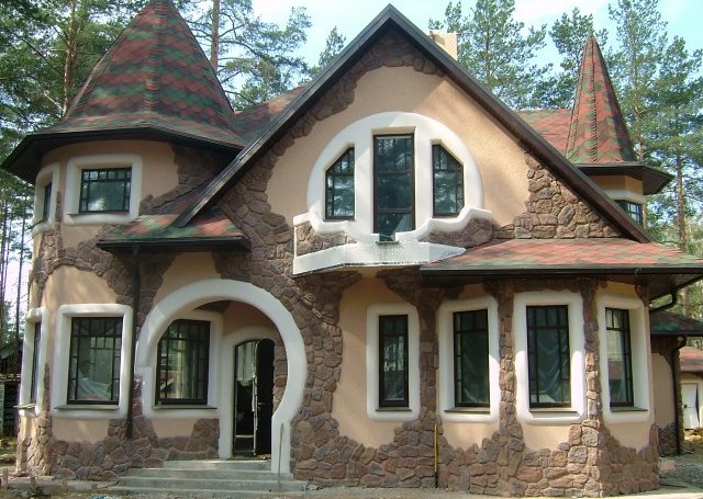 décoration de façade en pierre artificielle