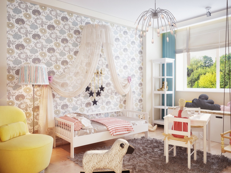 décoration murale en papier peint enfant 2