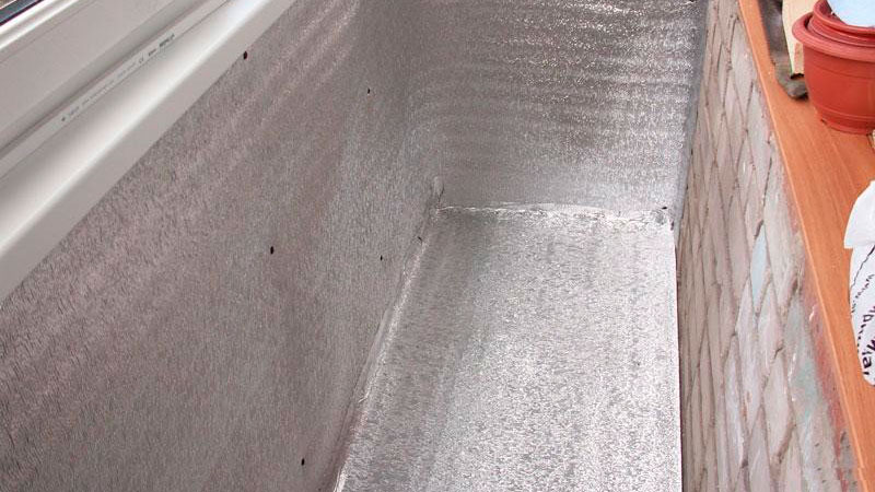 penofol pour l'isolation des sols sur le balcon