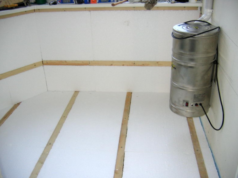 polystyrène pour l'isolation des sols sur le balcon 2