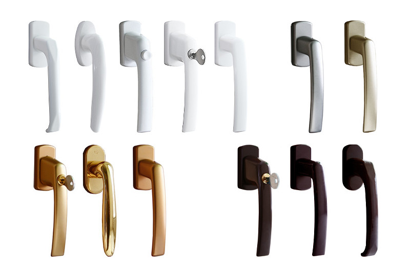 poignée de fenêtre en plastique