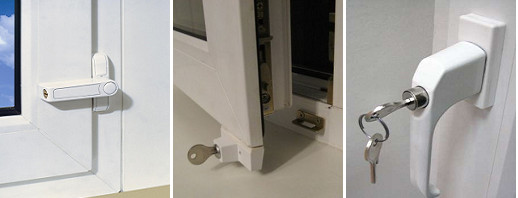 serrures de fenêtre en plastique