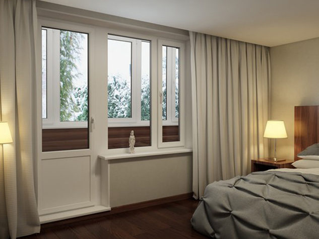 portes de balcon en plastique