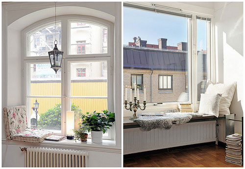 rebords de fenêtres à l'intérieur de l'appartement 2