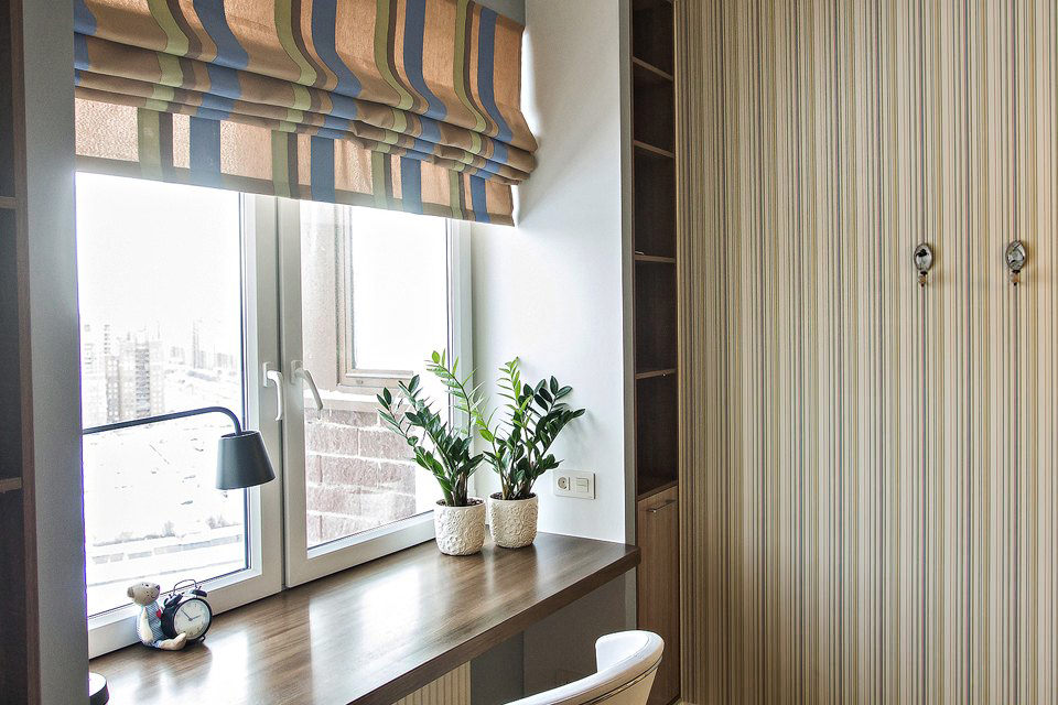 appuis de fenêtre à l'intérieur de l'appartement