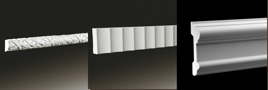 largeur de plinthe de plafond