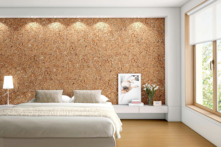 liège pour les murs des chambres