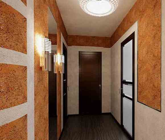 papier peint en liège pour murs dans le couloir