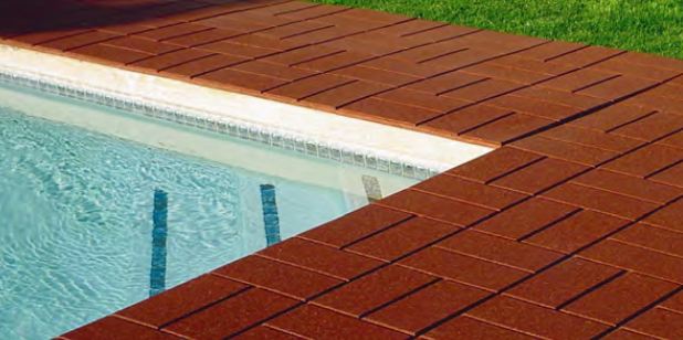 application de carreaux de caoutchouc