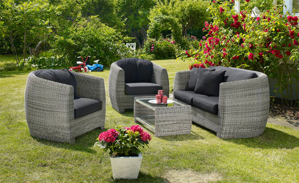 meubles de jardin faux rotin