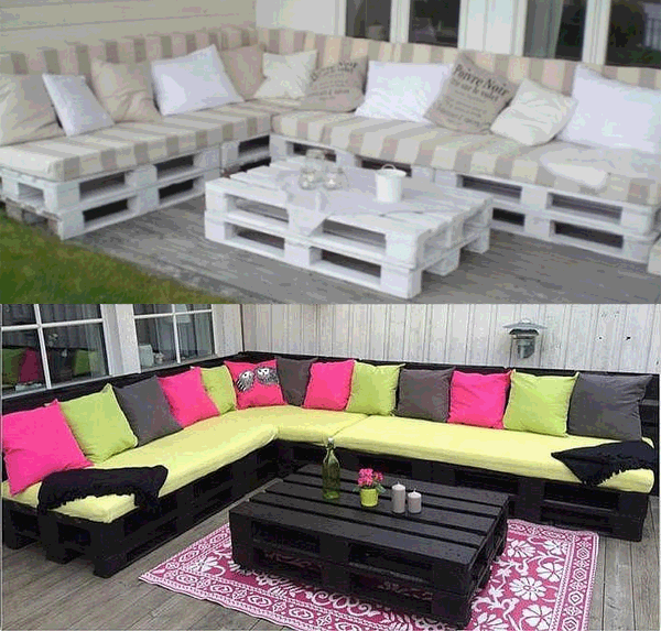 meubles de jardin de palettes 7