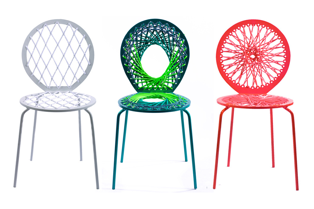 meubles de jardin d'une vieille chaise