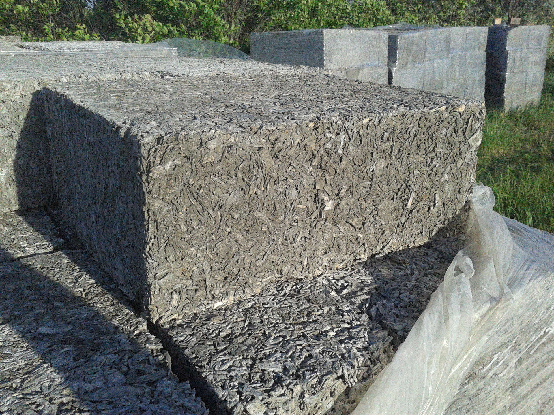 hangar à béton en bois