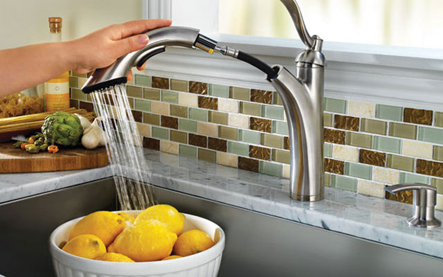 robinet de cuisine avec douche