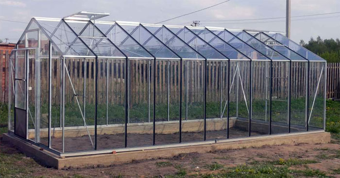 revêtement en verre pour serre