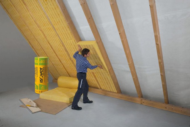isolation du grenier avec laine minérale