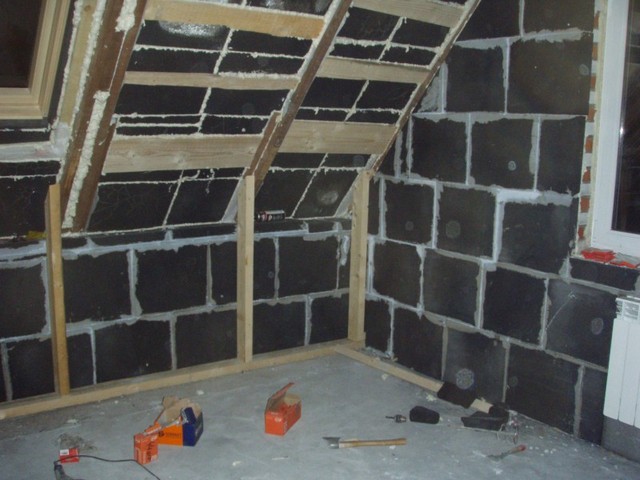 isolation du grenier avec mousse de verre