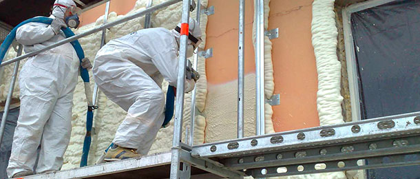 isolation des immeubles d'habitation en mousse de polyuréthane
