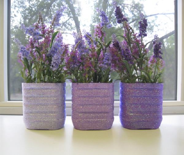 pots de fleurs pour fleurs de bouteilles en plastique 3