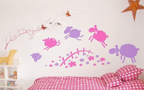 autocollants en vinyle dans la pépinière 3