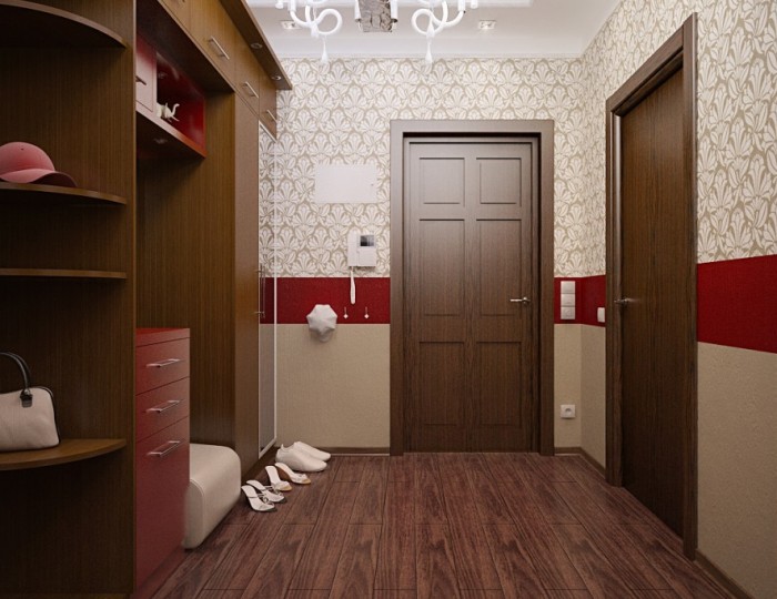 papier peint en vinyle pour le couloir