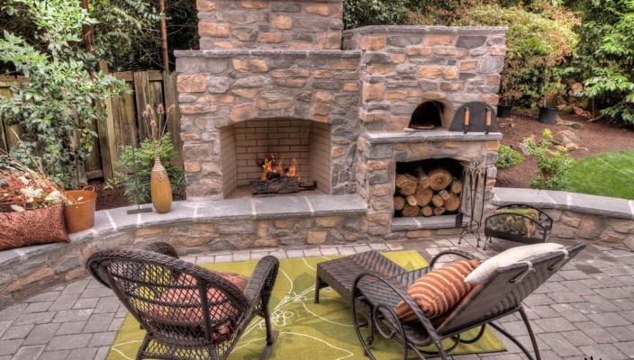 espace barbecue à la campagne