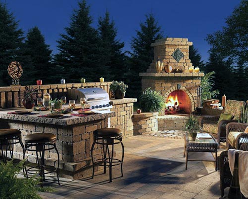 aire de barbecue ouverte